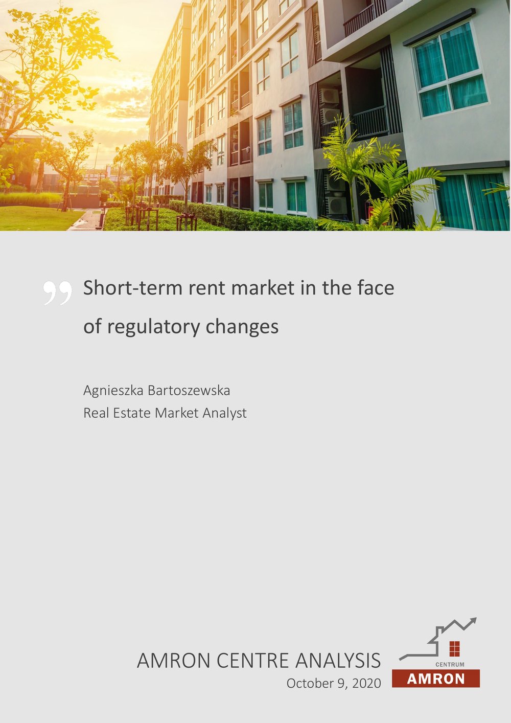 Short-term rent market in the face of regulatory changes