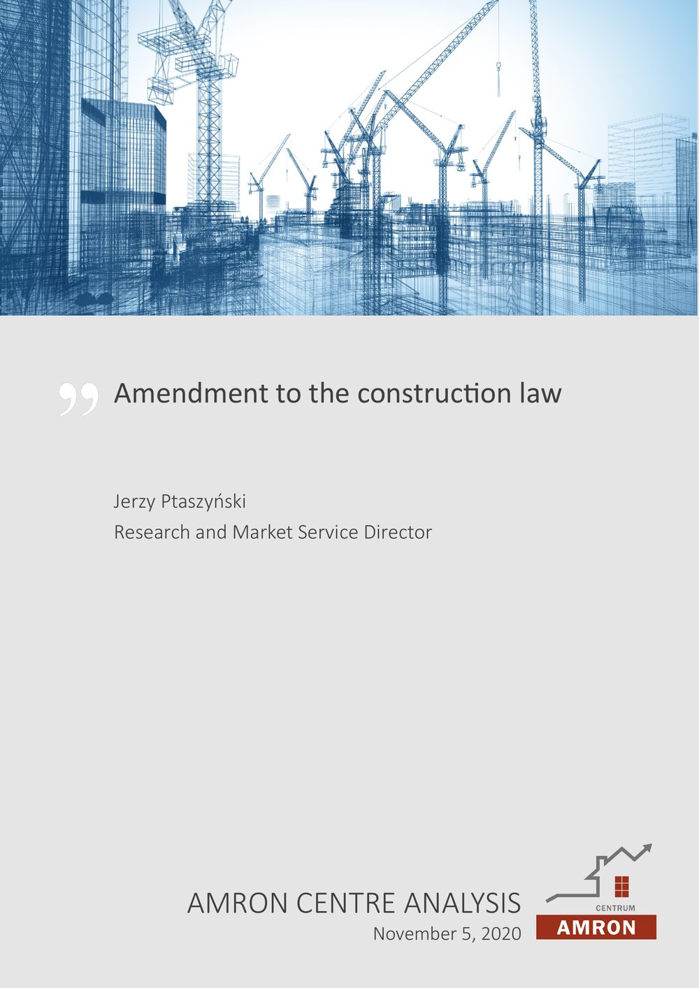 Amendment to the construction law