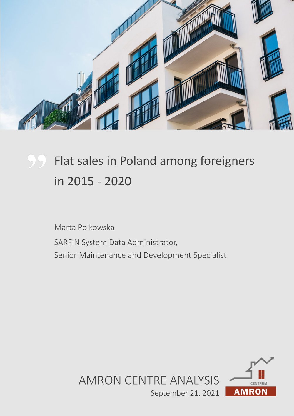 Flat sales in Poland among foreigners in 2015-2020