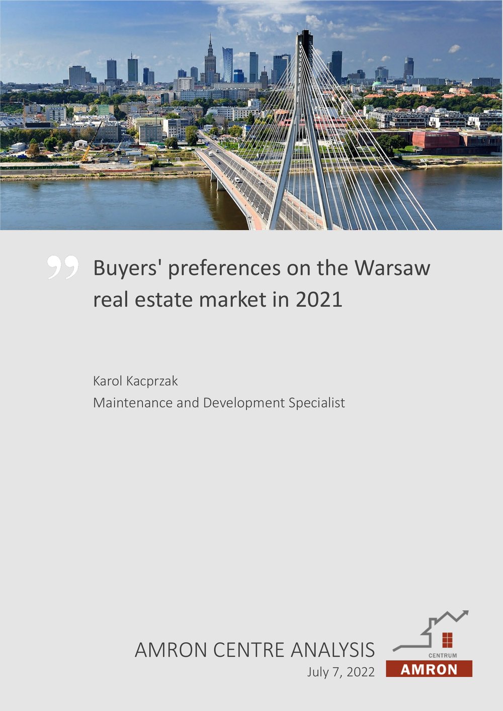 Buyers’ preferences on the Warsaw real estate market in 2021