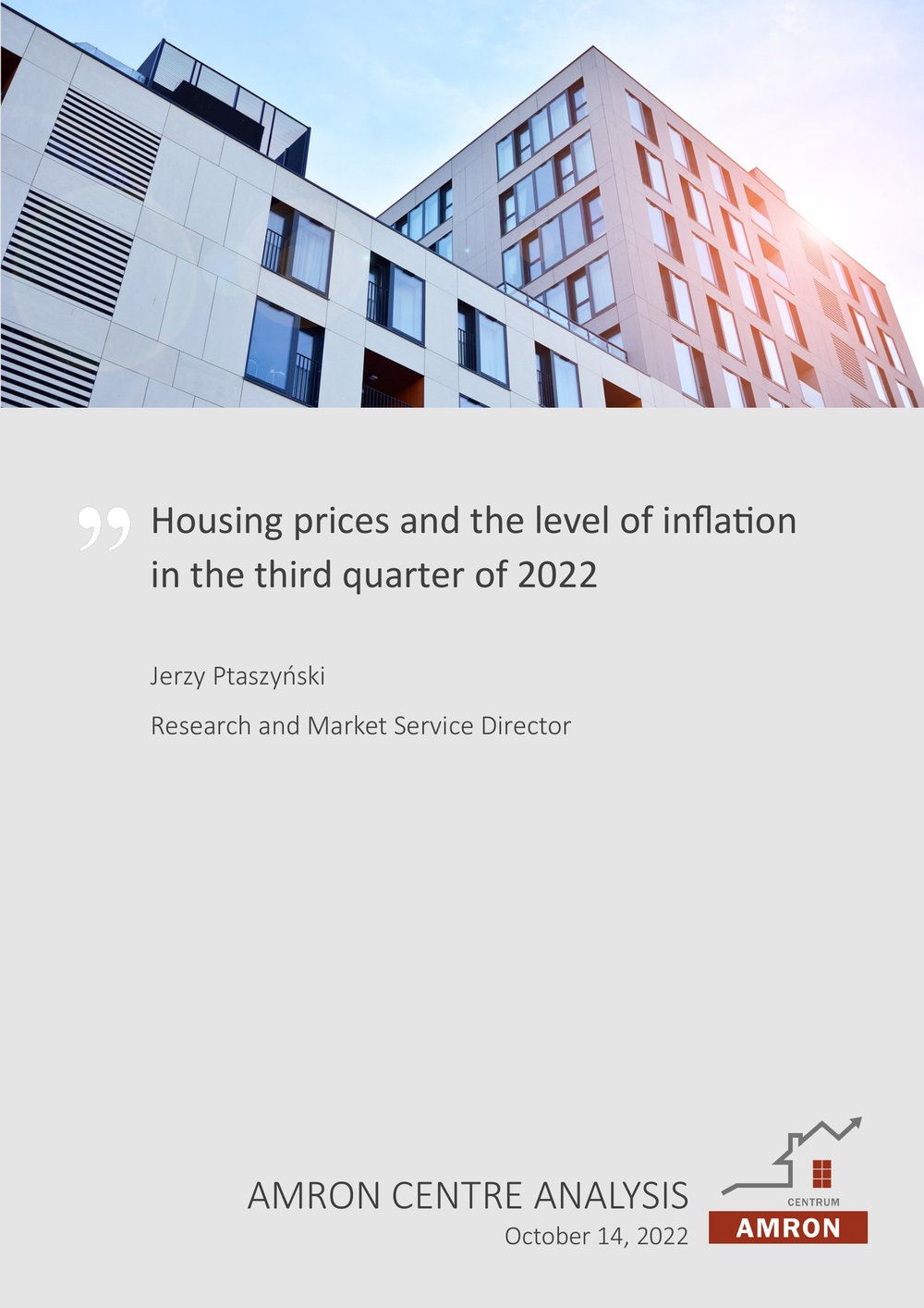 Housing prices and the level of inflation in the third quarter of 2022
