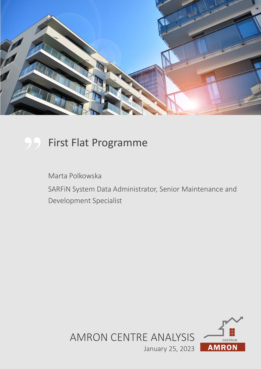 First Flat Programme