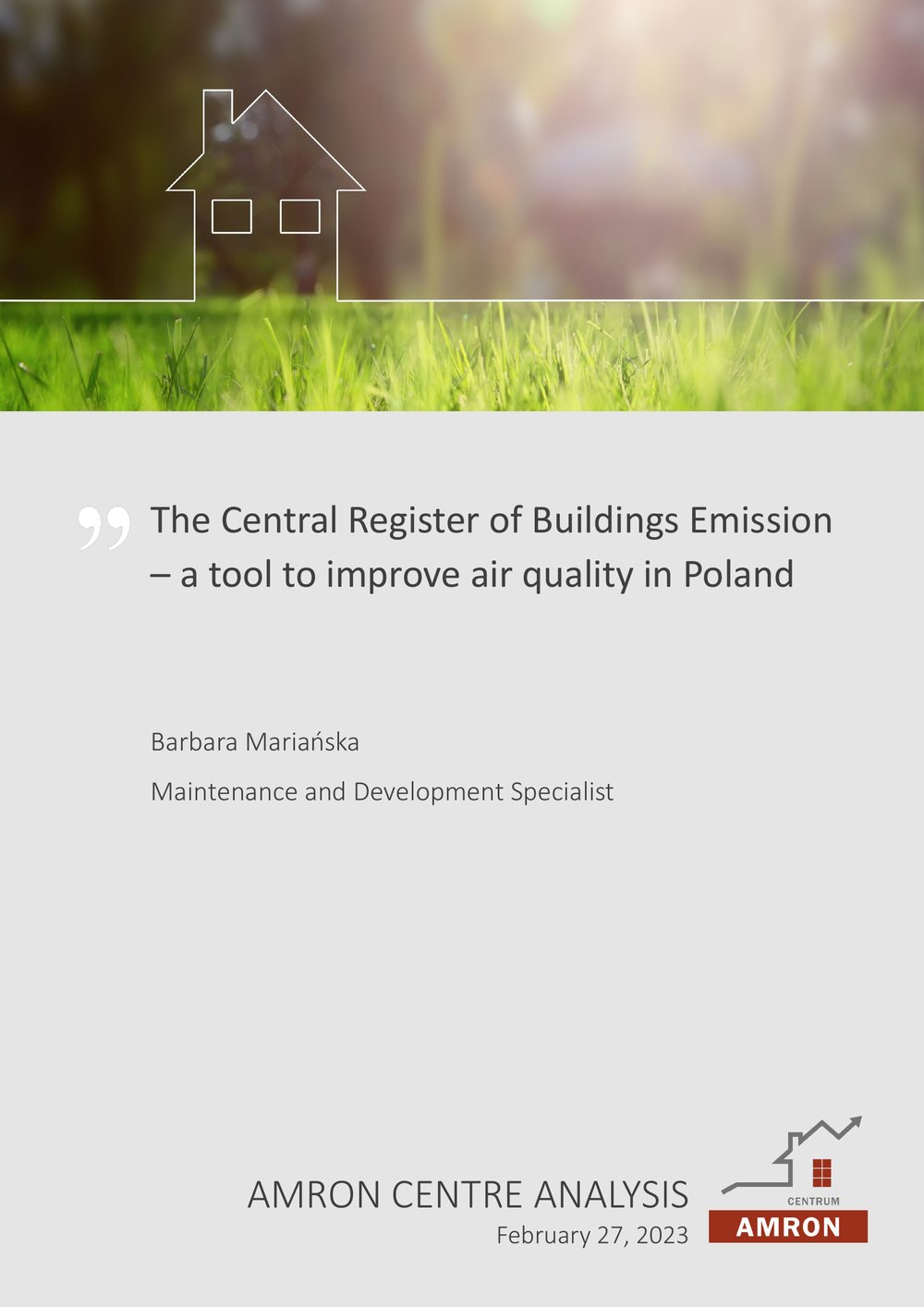 The Central Register of Buildings Emission – a tool to improve air quality in Poland