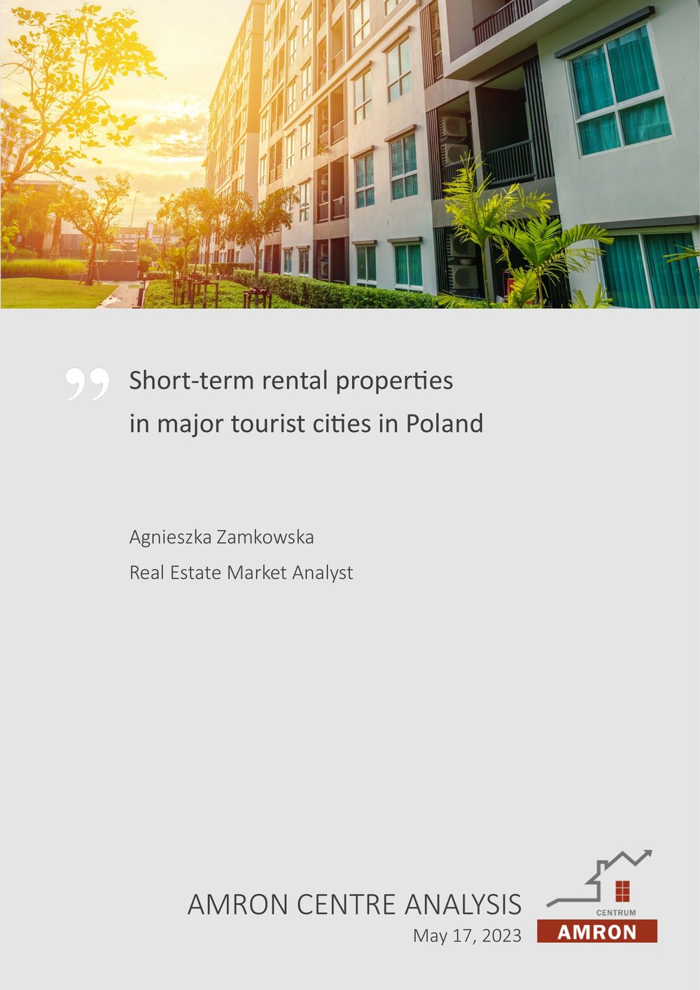 Short-term rental properties in major tourist cities in Poland