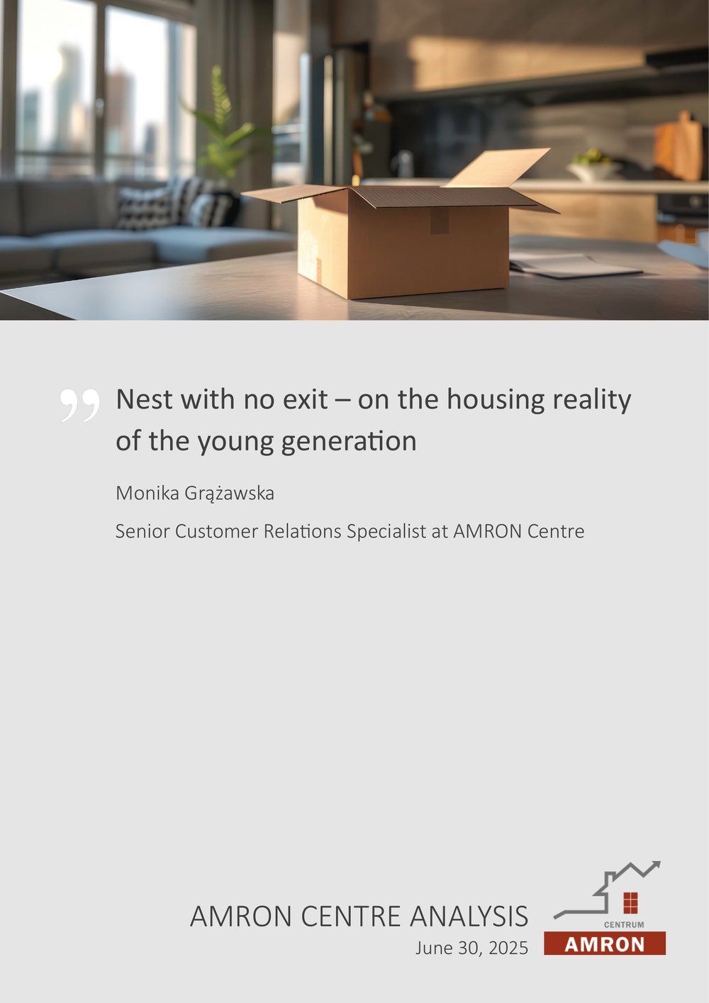 Nest with no exit – on the housing reality of the young generation